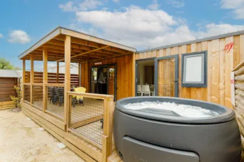Mietunterkunft - Mobil-Home Prémium Spa Clim Lv 2Rooms 30M² - Camping La Parée du Both