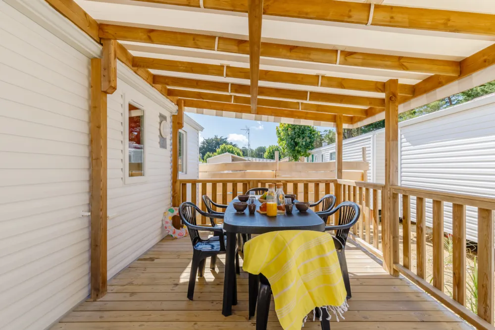 Location - Mobil-Home Confort 3Chambres 30M² - Camping La Parée du Both