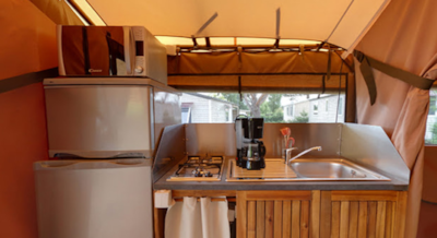 Lodge Toile Nature & Confort 2 bedrooms / Bathrooms / WC / Kitchen — 3