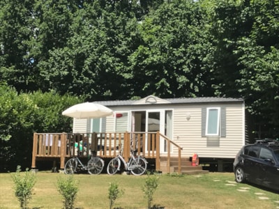 2-bedroom mobile home: sun terrace, lawn to play on, relaxation guaranteed. — 1