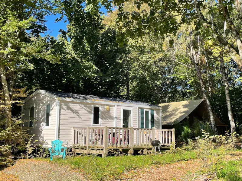 Mobil Home 2 Chambres Premium Idéalement Situé Dans Un Cadre Verdoyant Naturel Et Piéton.