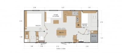 Cottage with terrace 2 Bedrooms / 1 bathroom at the Domaine du Perche Bellêmois — 10