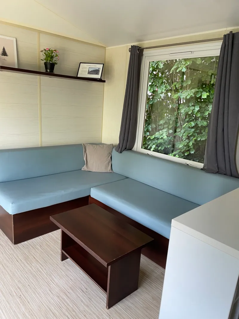 Mobilhome 4 Pers/2 Chambres Avec Grande Pelouse Et Terrasse Ensoleillée!