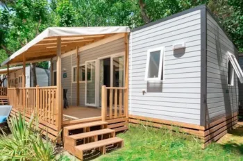 Mietunterkunft - Mobilheim Grand Confort, 3 Zimmer, 40 M² Mit Überdachter Und Geschlossener Terrasse - CAMPING DE L'AUZANCE
