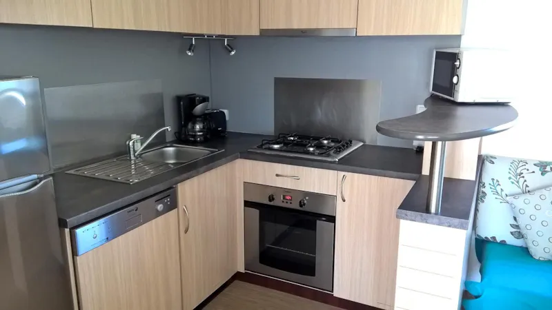 Mobil Home  Grand Confort 3Ch 40M2 Avec Terrasse Couverte Et Semi Fermée