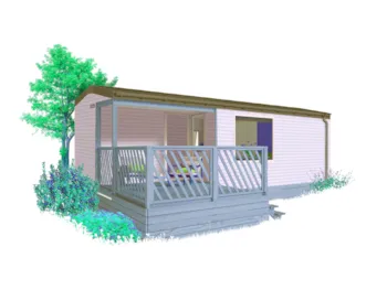 Mietunterkunft - Mobilheim 2 Zimmer Loggia - IDEAL CAMPING
