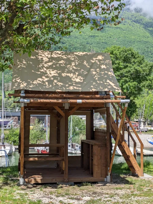 Mietunterkunft - Biwak-Zelt - image n°2 - CAMPING ILE AUX CYGNES