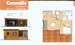 Location - Chalet Bois Cannelle D - Camping La Padrelle