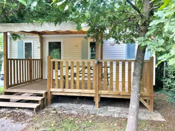 Mietunterkunft - Mobilheim Confort 2 Zimmer + Terrasse - Camping L'Ambois
