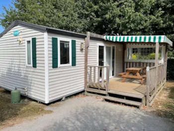 Mietunterkunft - Mobilheim Confort 2 Zimmer + Terrasse Couverte - Camping L'Ambois