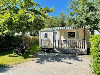 Mietunterkunft - Mobilheim Confort 2 Zimmer + Überdachte Terrasse - Camping L'Ambois