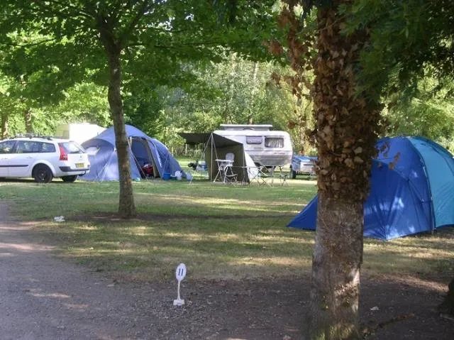 Confort Natuurplaats (elektriciteit 10A) - 180m² - 2 personen -voertuig + tent of caravan of Camper