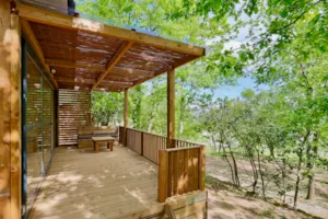Locatif - Chalet Morea 25 m² - 2 Schlafzimmer - Camping du Vignal