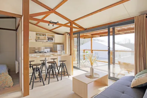 Mietunterkunft - Chalet Portland 35 M² - 3 Zimmer - image n°3 - Camping du Vignal