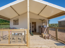 Huuraccommodatie(s) - Lodge 2 Bedrooms 4/5P Without Bathroom - Sea Green - Camping Les Grenettes