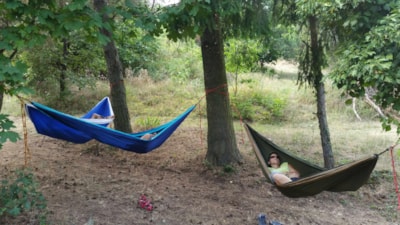 Pitches for tents, caravans, camper vans, vans in NATURE beautiful view, shade, with hot showers — 2