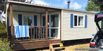 Mietunterkunft - Mobilheim 2 Schlafzimmer + Überdachte Terrasse - Clico Chic - Camping Le Brandais
