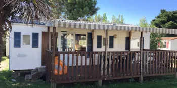 Mietunterkunft - Mobilheim 3 Schlafzimmer + Überdachte Terrasse - Clico Chic - Camping Le Brandais