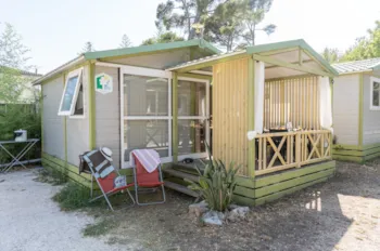 Mietunterkunft - Chalet 2 Chambres / 4 Pers / Tv / Clim - Camping  L'Hermitage
