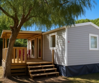 Mobile home Cottage 1 - 24m² - 2 bedrooms, air conditioning and television