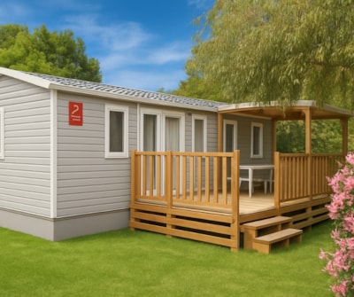 Mobile home Cottage 3 - 33m² - 3 bedrooms,  air conditioning and television