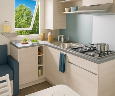 Mobile home Cottage 3 VIP - 33m² - 3 bedrooms,  air conditioning and luxury facilities