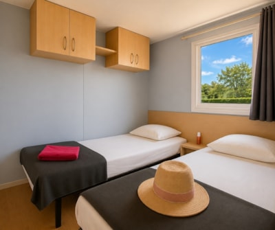 Mobile-home Comfort 2+ - 25m² - 2 bedrooms + air-conditioning