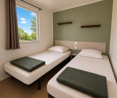 Mobile home Cottage 3 - 33m² - 3 bedrooms,  air conditioning and television