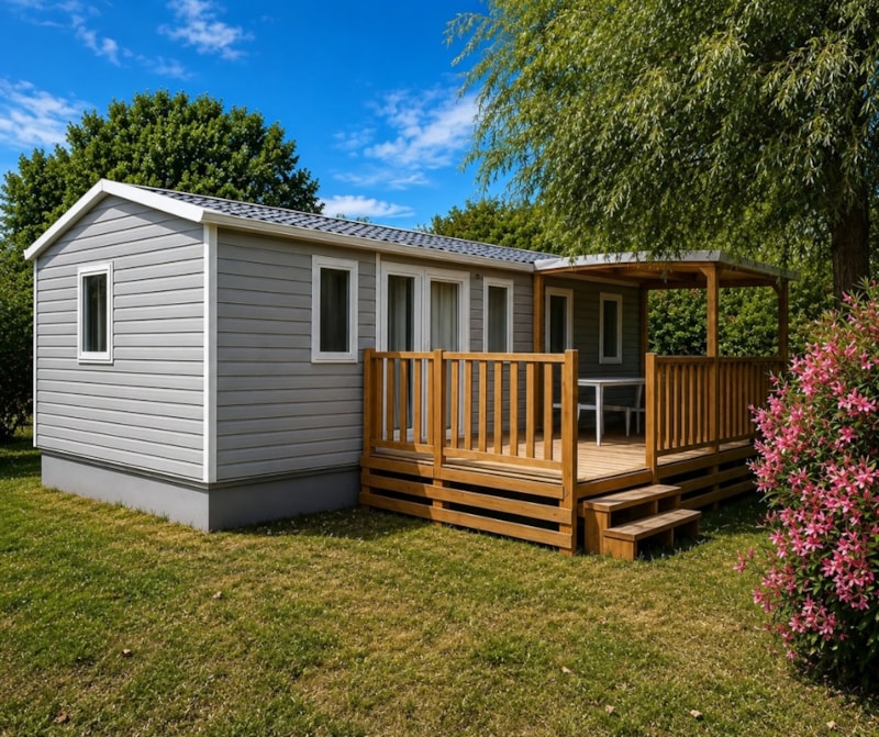 Casa mobile Cottage 3 - 33m² - 3 camere da letto, aria condizionata e televisione