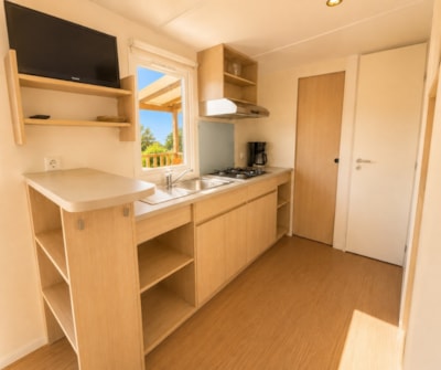 Mobile home Cottage 2 - 27m² - 2 bedrooms, air conditioning and television