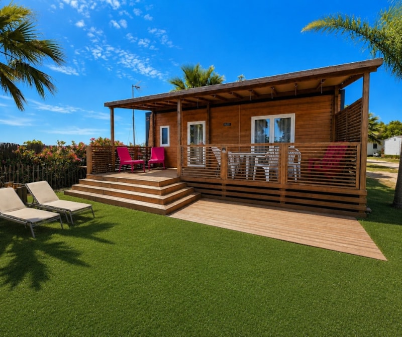 Stacaravan Cottage 2 VIP - 33m² - 2 slaapkamers, airconditioning en luxe voorzieningen
