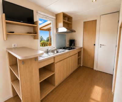Mobile home Cottage 2 - 27m² - 2 bedrooms, air conditioning and television