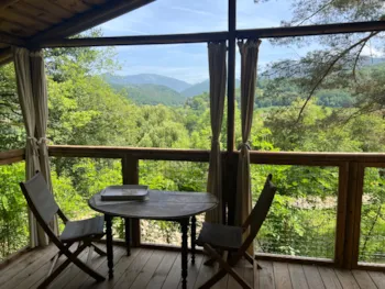 Mietunterkunft - Cabane Sur Pilotis Duo - Camping Gîte Au Songe du Valier