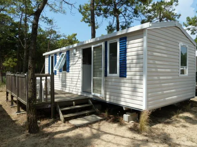 Location - Mobil-Home 3 Chambres Terrasse - Camping Les Samaras