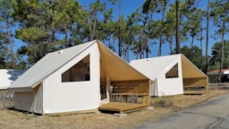 Huuraccommodatie(s) - Tent  Lodge Junior  Zonder Privé Sanitair - Camping Les Samaras