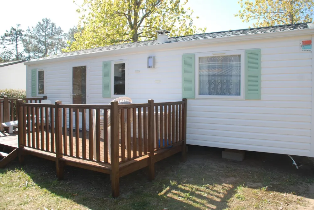 Location - Mobil-Home Eco Terrasse Non Couverte - Camping Les Samaras