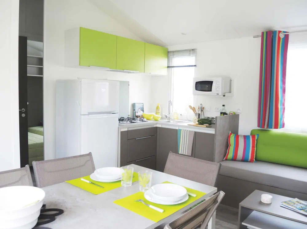 Location - Mobil-Home Grand Confort 3 Chambres 2 Salle De Bains - Camping Les Samaras