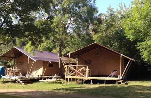 Huuraccommodatie(s) - Luxe Lodge Tent - image n°8 - Les Chamberts camping et lodges