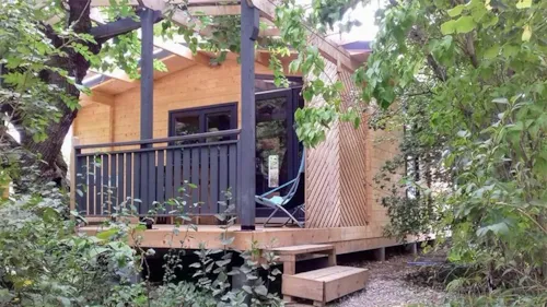 Accommodation - Comfortable Luxury Wooden Chalet - Air-Conditioned - image n°6 - Les Chamberts camping et lodges