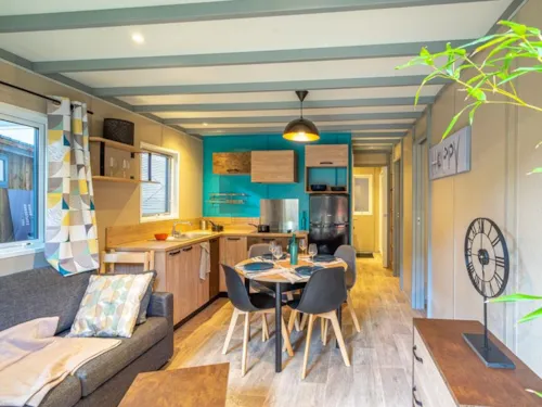 Accommodation - Luxury Mimosa Chalet Overlooking The River With Panoramic Views - Air-Conditioned - image n°7 - Les Chamberts camping et lodges