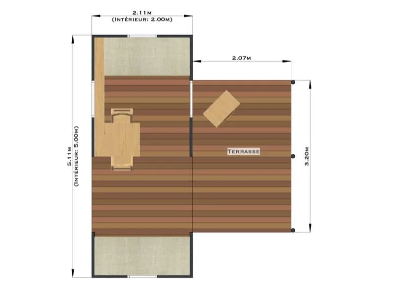 Cabane Cosy Nature Toile & Bois