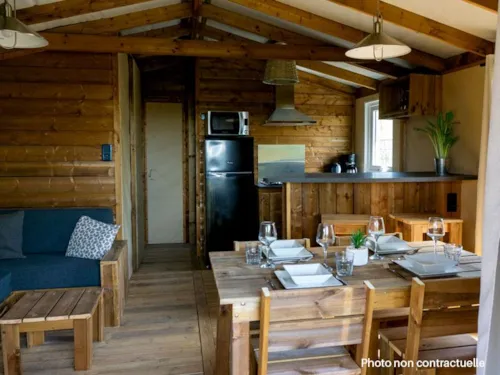 Huuraccommodatie(s) - Luxe Natuurlodge Met Uitzicht Op De Rivier Met Panoramisch Uitzicht - Luchtverfrissend - image n°7 - Les Chamberts camping et lodges