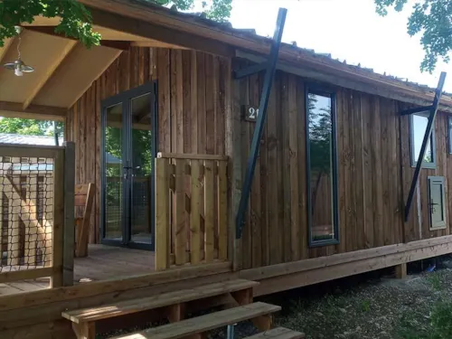 Huuraccommodatie(s) - Luxe Natuurlodge Met Uitzicht Op De Rivier Met Panoramisch Uitzicht - Luchtverfrissend - image n°5 - Les Chamberts camping et lodges