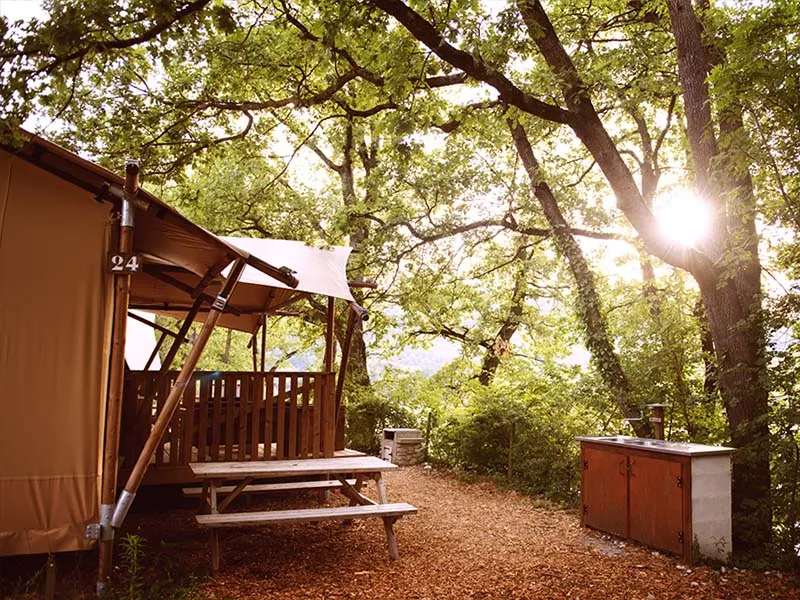 Tente Luxury Lodge Nature Avec Vue Rivière