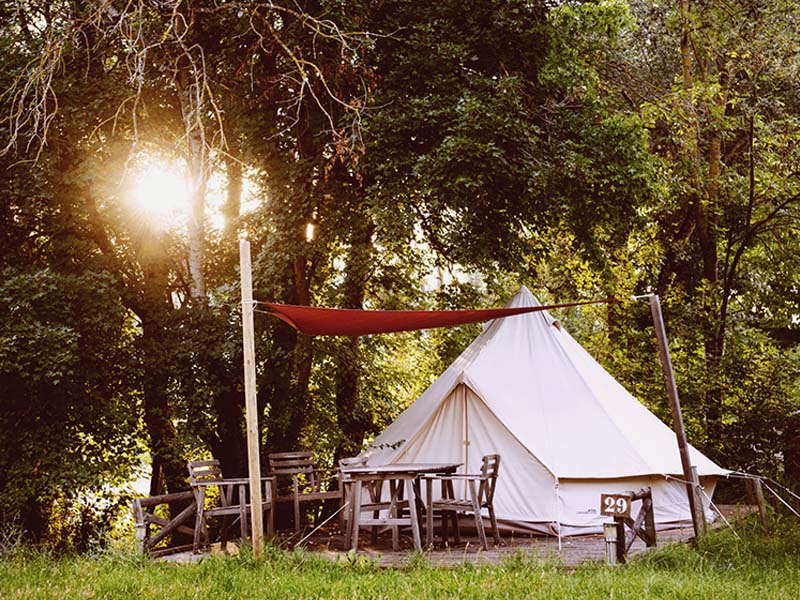 Accommodation - Glamping Sibley Tent - Camping les Chamberts