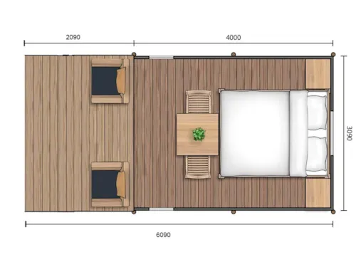 Location - Lodge Duo - image n°5 - Les Chamberts camping et lodges