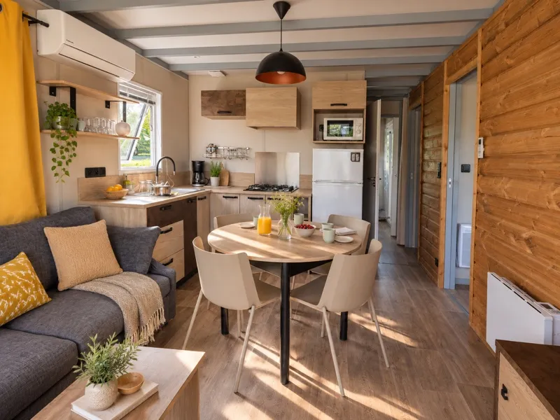 Chalet De Luxe Mimosa Surplombant La Rivière Avec Avec Vue Panoramique - Climatisé
