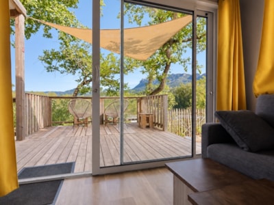 Luxury Mimosa chalet overlooking the river with panoramic views - Air-conditioned