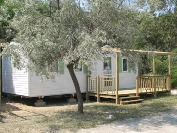 Huuraccommodatie(s) - Stacaravan Levant 30M² (3 Kamers) Overdekt Terras - Camping Rives des Corbières