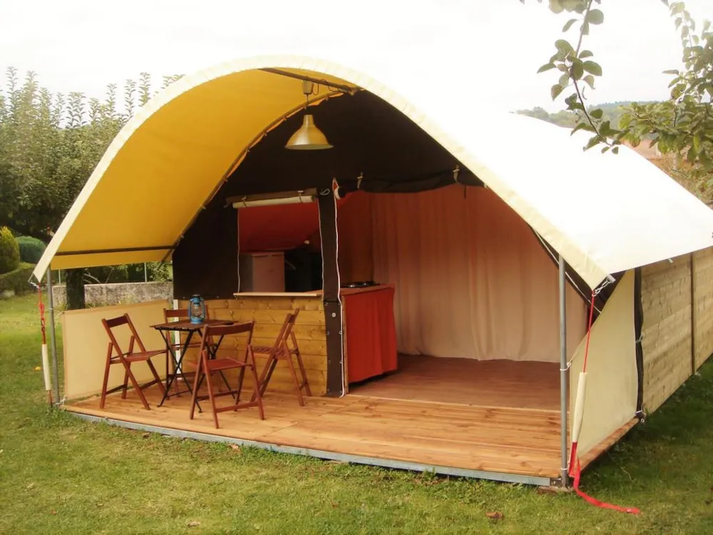 Mietunterkunft - Zelt Lodge 20M2 (2 Zimmer) - Camping Rives des Corbières